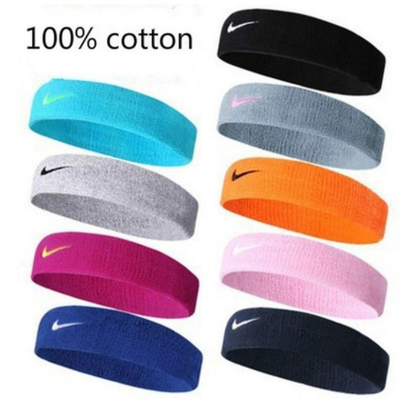Nike พร้อมป้ายแท้!!! ผ้าคาดศรีษะ ที่คาดผม ผ้าคาดผมสำหรับออกกำลังกาย หรือแฟชันซับเหงื่อได้ดี