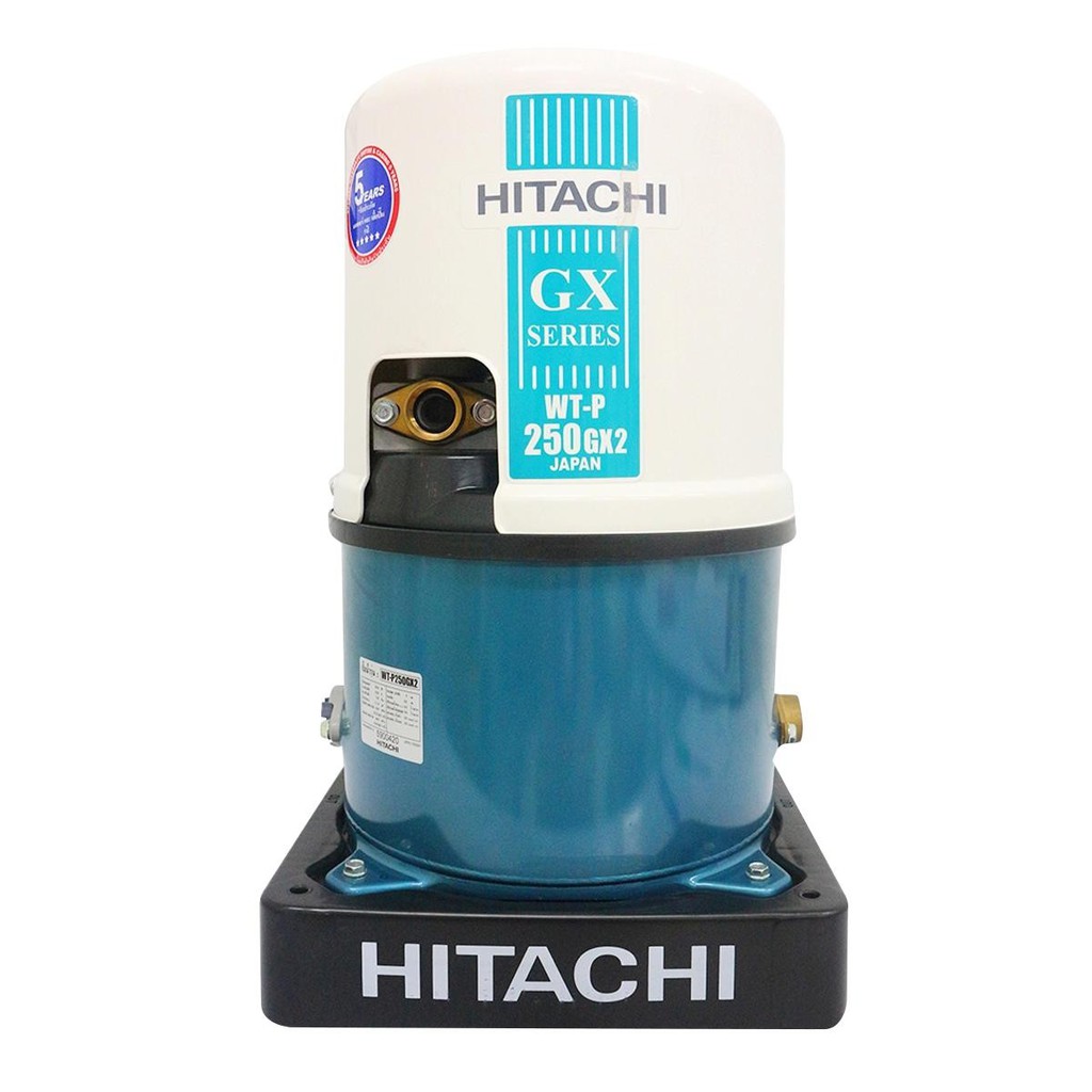 ฮิตาชิ HITACHI ปั๊มน้ำอัตโนมัติ รุ่น WT-P250GX2 AUTOMATIC PUMP ระยะส่ง 20 m (เฉลี่ยต่อจุด) : 5-6
