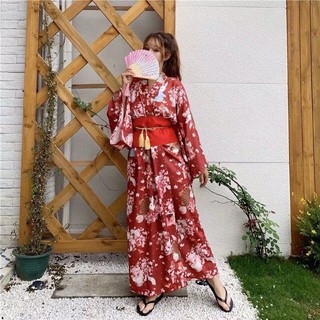 พร้อมส่ง❤️🌼ชุดยูกาตะ ยูกาตะ เสื้อคลุมกิโมโน กิโมโน yukata kimono jacket