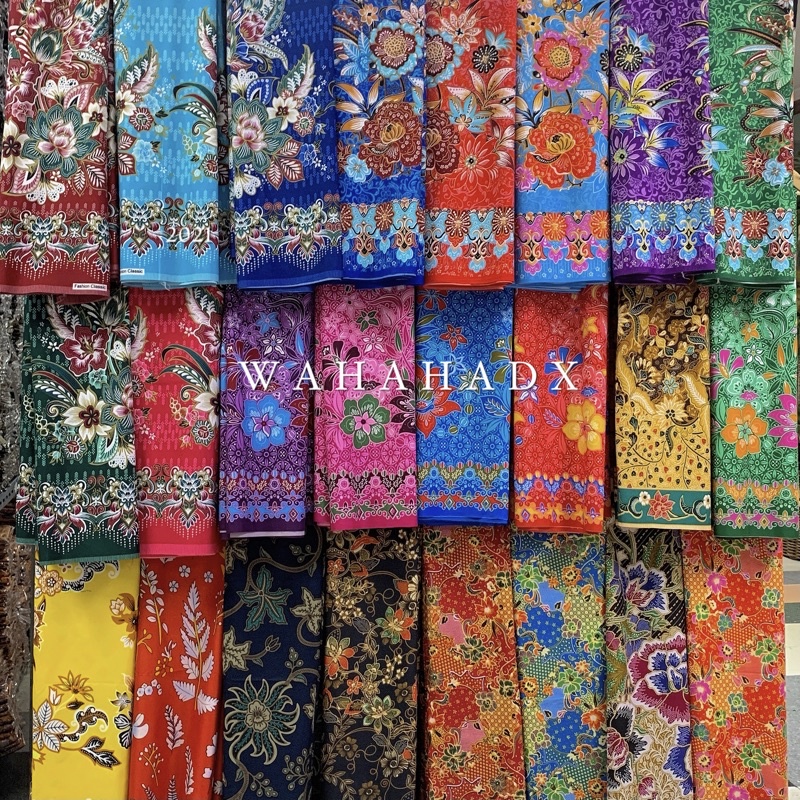 ผ้าถุง ผ้านุ่ง เย็บสำเร็จพร้อมใส่ เนื้อผ้านิ่ม ไม่แข็ง สีสวย หน้ากว้าง 1.90 เมตร