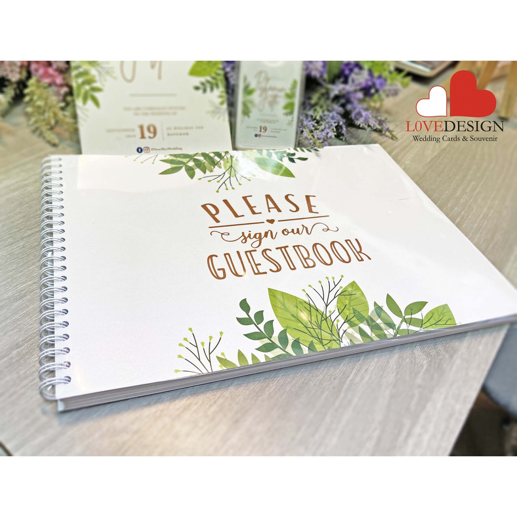 สมุดเซ็นอวยพรงานแต่ง ลงนาม พร้อมส่ง Guset Book Wedding