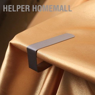 Helper Homemall คลิปหนีบผ้าปูโต๊ะสแตนเลสสามารถปรับได้สไตล์ยุโรป