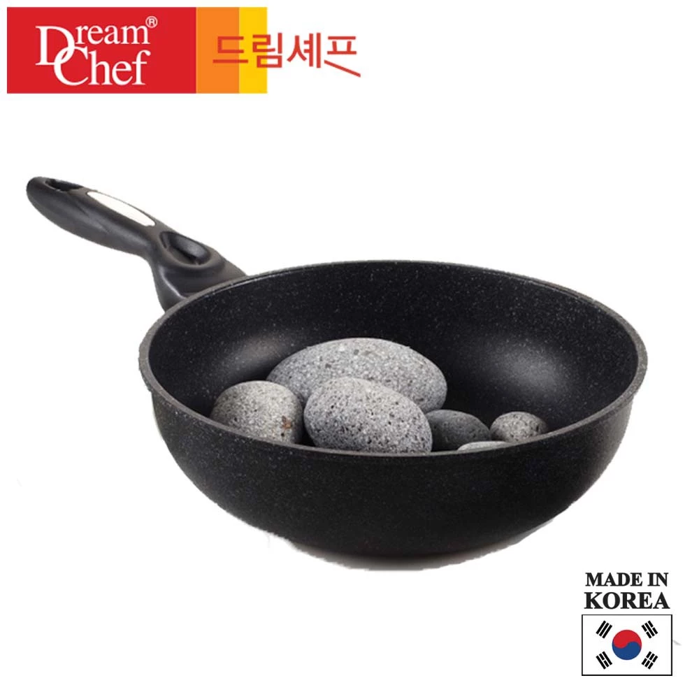 DREAM CHEF กระทะเคลือบหินอ่อนเกาหลี รุ่นออริจินัล ขนาด 28 ซม. -เครื่องครัวเพื่อคนรักสุขภาพ จากเกาหลี