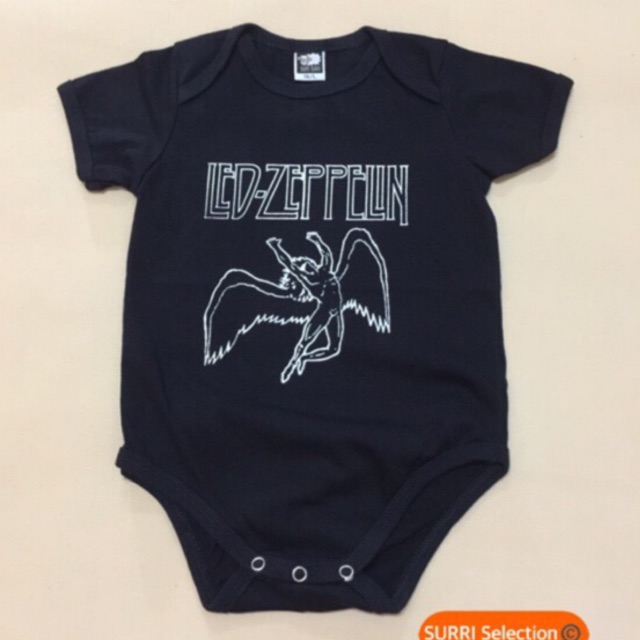 LED ZEPPELIN BAND SWAN SONG ANGEL BABY ROMPER เสื้อผ้าเด็ก JUMPSUIT BABY ONE PIECE