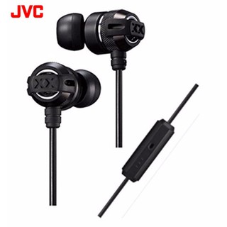 JVC HA-FX33XM หูฟังอินเอียร์พร้อมไมค์ เบสหนัก (Black)