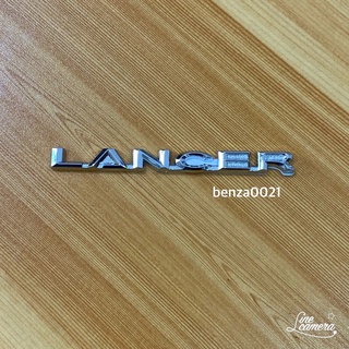 โลโก้ LANCER ขนาด 1x11.5 cm ติดรถ มิตซูบิชิ ราคาต่อชิ้น