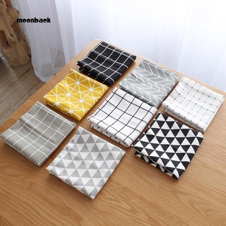 Mback_40x60cm Simple Cotton Linen Napkin Placemat Dining Table Background Cloth Decor