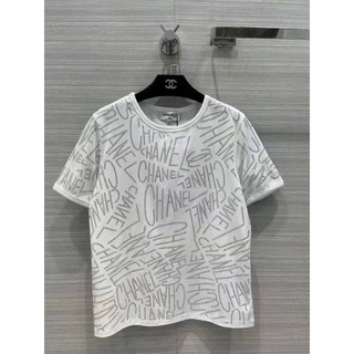 เสื้อยืดแขนสั้น ชาแนล Crystal t-shirt