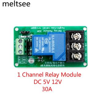 dc 5v 12v 1 channel โมดูลรีเลย์ 30 a พร้อมกับ optocoupler แยกระดับสูงและต่ํา