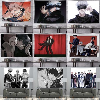 ผ้าแขวนตกแต่ง ผ้าแขวนผนัง ผ้าแขวน อนิเมะ Jujutsu Kaisen one piece Demon Slayer DRAGON BALL Anime Wall covering แขวนผ้า