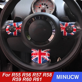 สติ๊กเกอร์ติดพวงมาลัยรถยนต์สําหรับ Mini Cooper One S Jcw R55 R56 R57 R58 R59 R60 R61