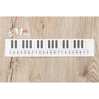 สติกเกอร์ เมโลเดียน เมโลดิก้า สติ๊กเกอร์ตัวโน๊ต Melodian Melodica Sticker ใช้ได้กับเมโลเดียนขนาด 27 / 32 / 37 คีย์