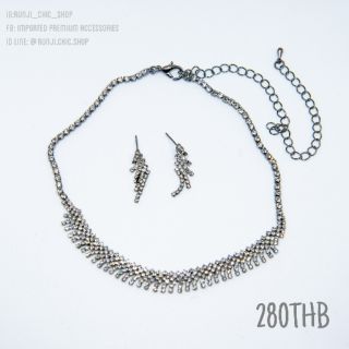 Collection Choker+ต่างหูเพชร