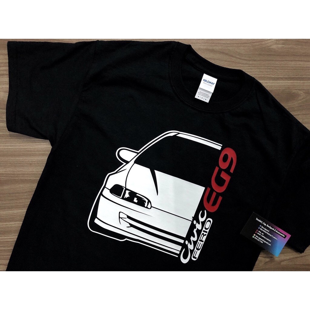 Honda Civic Ferio EG9 Limited *FRONT REAR (เสื้อยืดสีดํา)