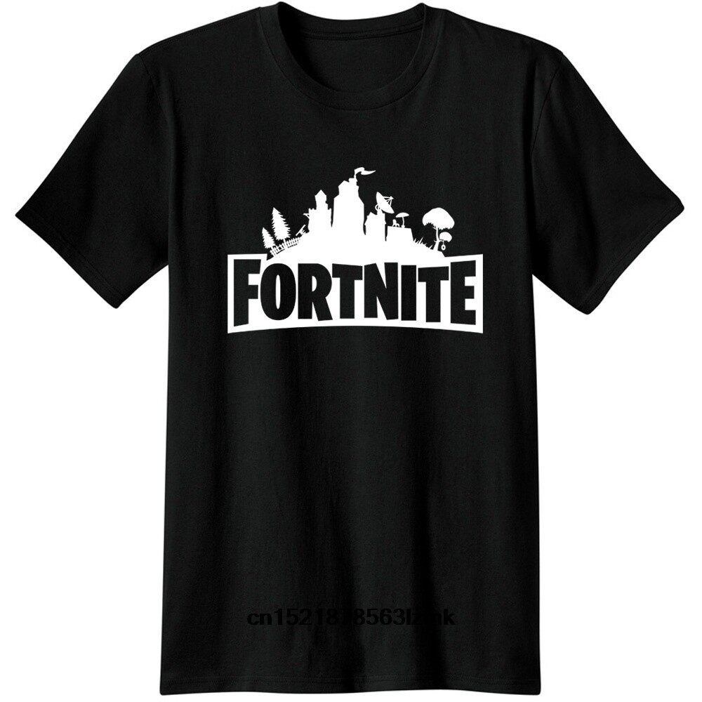 Fashion Men T Shirt Fortnite Art Title Fortnite Video Game S Apparel Classic Gaming Pubg Fort Nite Player  เสื้อยืด new