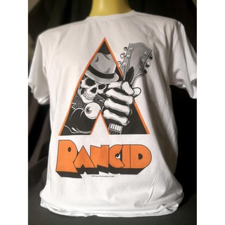 เสื้อยืดคอกลมเสื้อวงนำเข้า Rancid X Clockwork Orange Punk Rock Retro Style Vintage T-shirtfromS-3XL