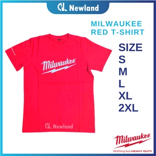 เสื้อยืด Milwaukee สีแดง