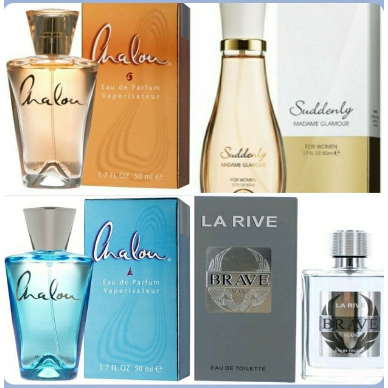 น้ำหอมสัญชาติเยอรมัน Chalon Eau de Perfume ,Suddenly Madame Glamour, La Rive Brave Men Eau de Toilet