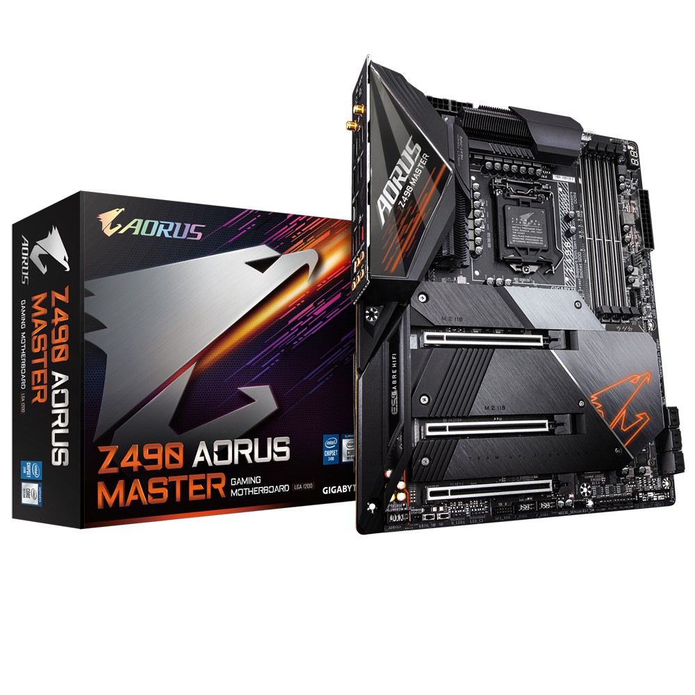 MAINBOARD (เมนบอร์ด) LGA1200 GIGABYTE Z490 AORUS MASTER (M.2*3) ประกัน SYNNEX