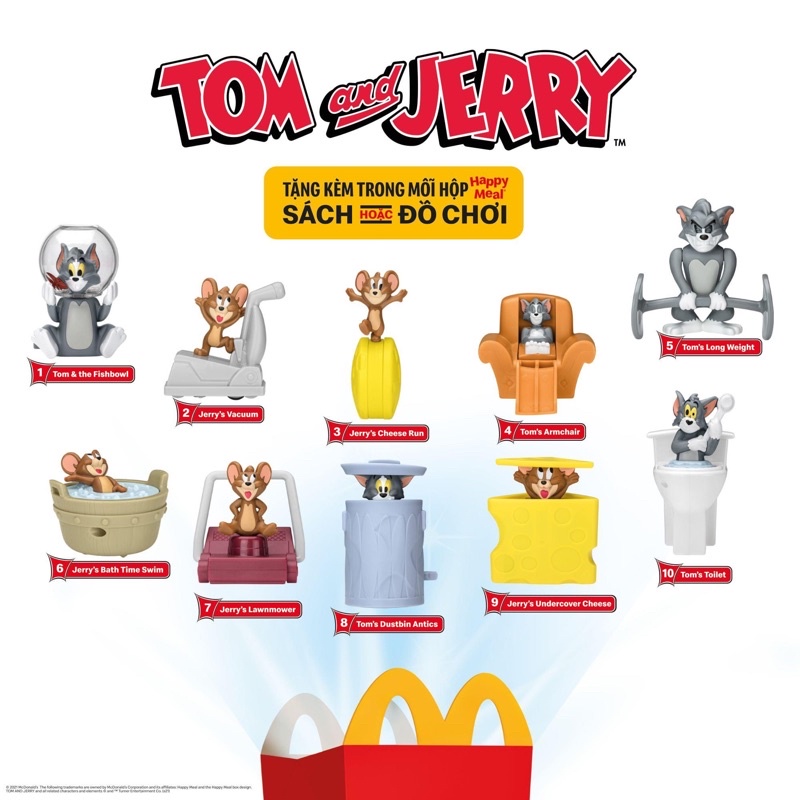 ของเล ่ น Tom and Jerry McDonald 'S ( รายละเอียด )