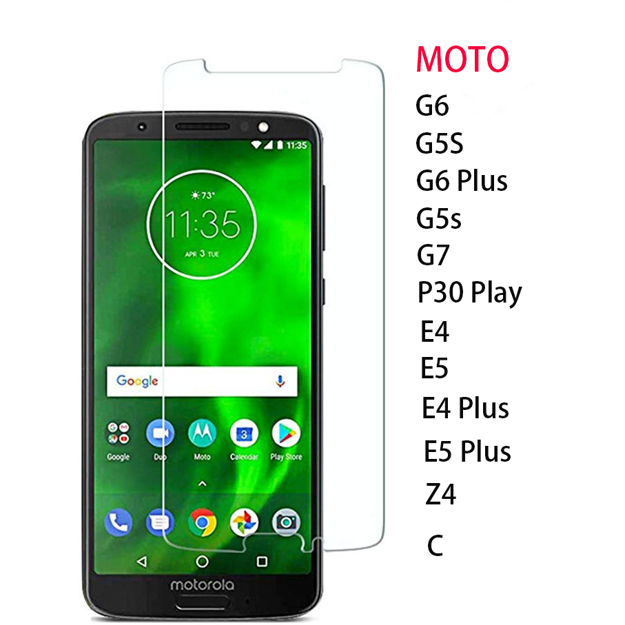 ฟิล์มกระจกนิรภัยกันรอยหน้าจอสําหรับ Motorola Moto Z 4 Z 3 P 30 One G 5 G5 S G 6 G 7 E6 P40 G8 Plus P