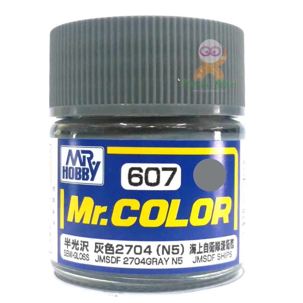 สีสูตรทินเนอร์ Mr.hobby Mr.color C607 JMSDF 2704GRAY N5 (SEMI-GLOSS) 10ML
