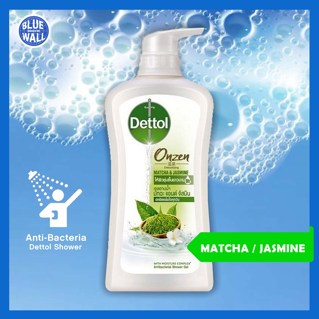 ♨ พร้อมส่ง ♨ Dettol Onzen Detoxifying Matcha &amp; Jasmine Shower Gel 500ml
