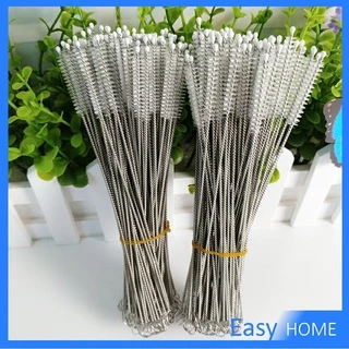 ขนไนล่อน ไม่ทำให้เป็นรอย แปรงล้างหลอดดูด จุกนม Stainless steel soft straw straw brush