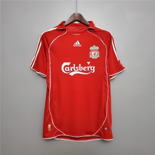 เสื้อกีฬาแขนสั้น ลายทีมชาติฟุตบอล Liverpool 06-07 ชุดเหย้า สไตล์เรโทร