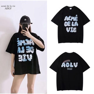 [S-5XL]Adl เสื้อยืดลําลองแฟชั่น สีรุ้ง ใส่สบาย เข้ากับทุกการแต่งกาย สําหรับผู้ชาย และผู้หญิง