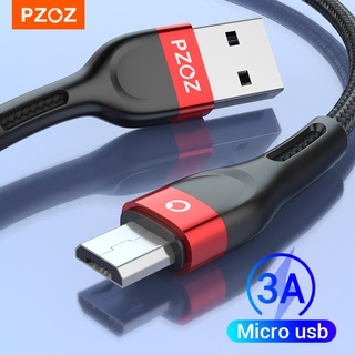 Pzoz Micro usb สายชาร์จเร็ว สายเคเบิลข้อมูล ไนลอน