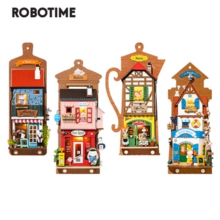 Robotime Rolife บ้านตุ๊กตาไม้จิ๋ว แฮนด์เมด DIY สําหรับแขวนตกแต่งผนังบ้านตุ๊กตา ของขวัญวันเกิด