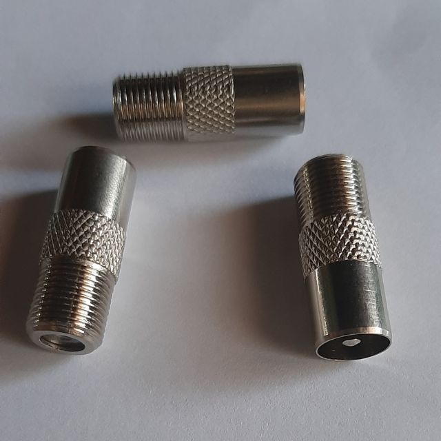 CONNECTOR RF TYPE F ชายสําหรับ MYTV หรือ DTV RG6 CABLE 3 ชิ้น