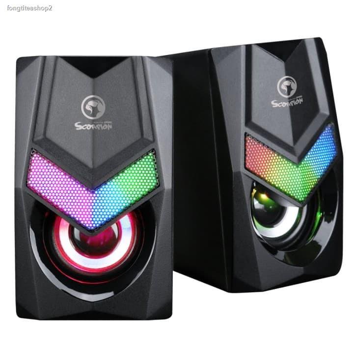 จัดส่งเฉพาะจุด จัดส่งในกรุงเทพฯลำโพง Usb ลำโพงต่อคอม Marvo 2 0 Stereo Gaming Speaker รุ่น Sg 118