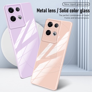 Oppo Reno 8 Reno8 Pro 5G เคสแข็ง กระจกนิรภัย ด้านหลัง เคสโทรศัพท์