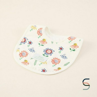 SARABARN Flower Bib | ผ้ากันเปื้อนเด็ก ผ้าซับน้ำลาย ผ้ากันเปื้อนลายดอกไม้หลายสี