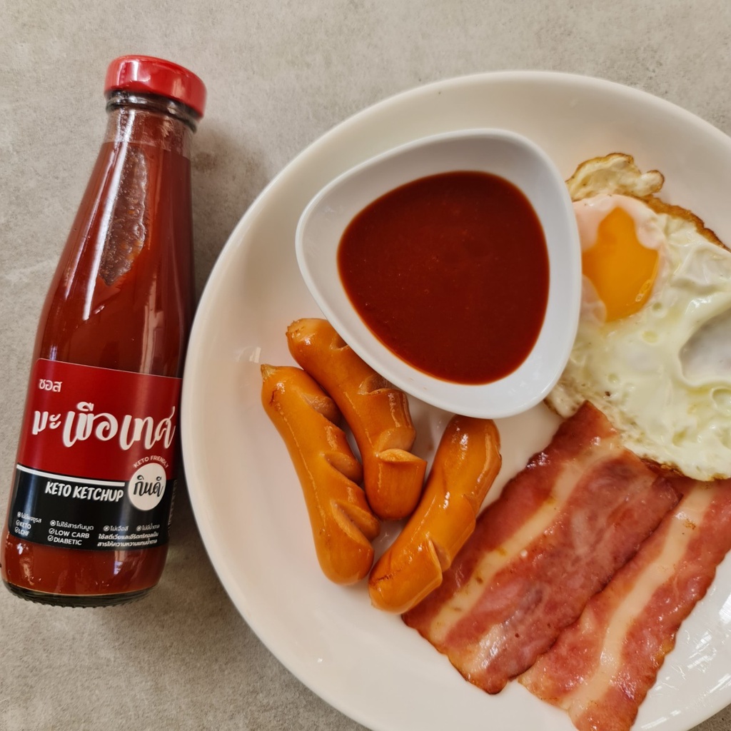 [Keto] ซอสมะเขือเทศ Ketchup น้ำจิ้มคีโต ไม่มีน้ำตาล แคลอรีต่ำ ไม่มีผงชูรส กินดีคีโต KYNDII Grocery ใจดีแฟคตอรี่ ราคา ถูกที่สุด ดีลบีเคเค แกลเลอรีภาพที่ 2