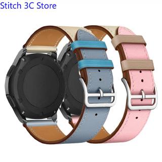 leather 22mm 20mm Strap huawei gt 2 for Samsung Gear s2 Frontier galaxy watch 42mm 46mm band huami amazfit bip