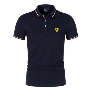 Ferrari เสื้อโปโล แขนสั้น แฟชั่นฤดูร้อน สไตล์นักธุรกิจ สําหรับผู้ชาย ไซซ์ M - 4Xl 0075