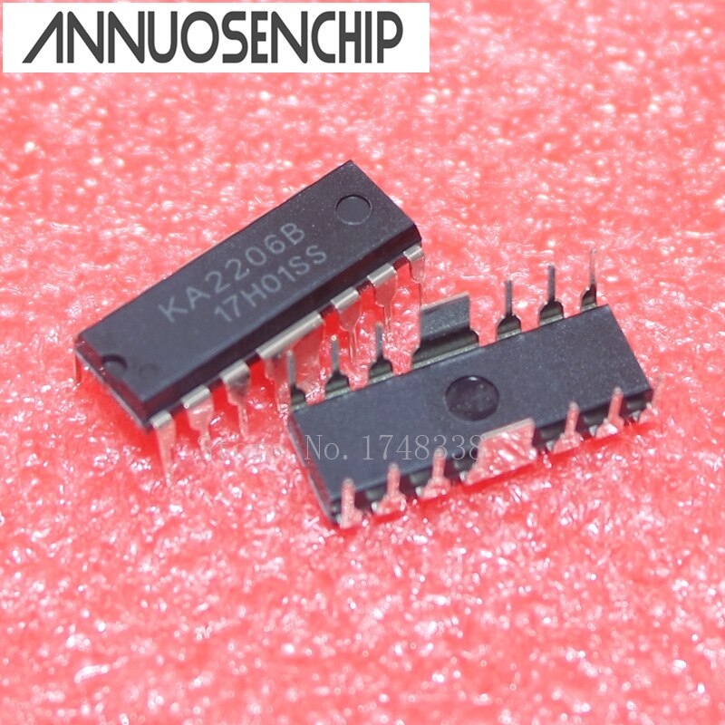 ชิ้นส่วนอิเล็กทรอนิกส์ KA2206 KA2206B DIP 100 ชิ้น