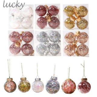 4PCS 6cm Christmas Ball Ornaments Tree Decorations for Holiday Wedding Party