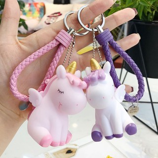 Ins พวงกุญแจตุ๊กตาโพนี่ Unicorn