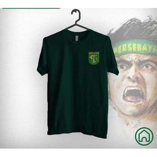 เสื้อยืด ลายโลโก้ COMBED 30S PERSEBAYA SURABAYA ขนาดเล็ก สีพื้น