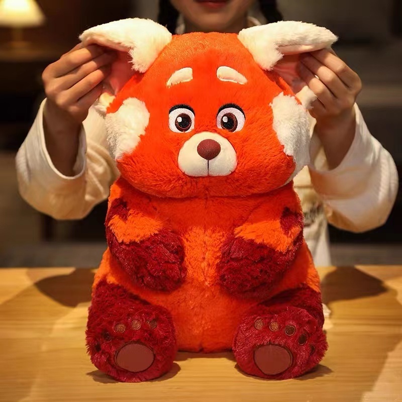 ตุ๊กตาหมีพิกซาร์ แพนด้า สีแดง ขนปุย ขนาด 40 ซม. ของเล่นสําหรับเด็กผู้ชาย และเด็กผู้หญิง Turning Red