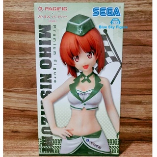 นิชิซึมิ มิโฮะ Girls und Panzer das Finale x Pacific Racing Team - Premium SEGA Prize Figure (ของแท้ มือ 1)