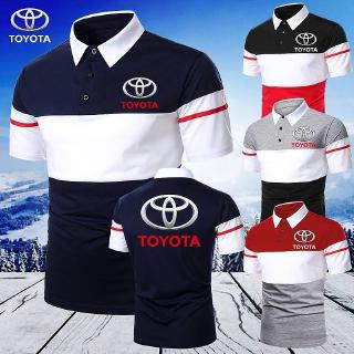 ใหม่ เสื้อยืดทรงโปโล แขนสั้น คอปกตั้ง ลาย Toyota Motor แฟชั่นฤดูร้อน สไตล์ธุรกิจ สําหรับผู้ชาย