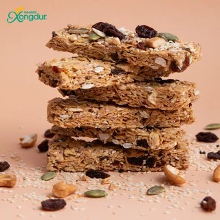 Xongdur (ซองเดอร์) กราโนล่าบาร์ ธัญพืชอบกรอบ แบบแท่ง cereal bar อาหารเพื่อสุขภาพ