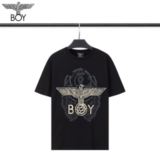 Boy- เสื้อยืดลําลอง แขนสั้น ทรงหลวม แฟชั่นสําหรับผู้ชาย และผู้หญิง