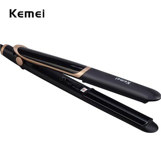 Kemei  KM-2219 ที่หนีบผม เครื่องหนีบผม ทำผมตรงหรือเป็นลอน เครื่องม้วนผม ที่ม้วนผม ผมตรงสวยเป็นธรรมชาติ ร้อนเร็ว