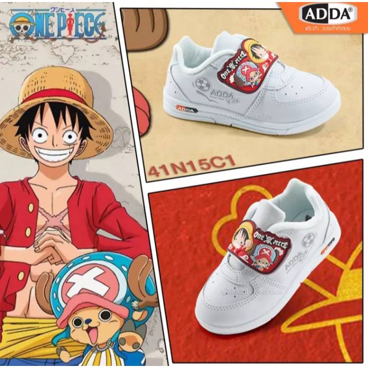 Adda รองเท้านักพละวันพีช Onepiece วันพีช รองเท้านักเรียนเด็กอนุบาล รุ่น 41n15 1ntbt Thaipick 4926